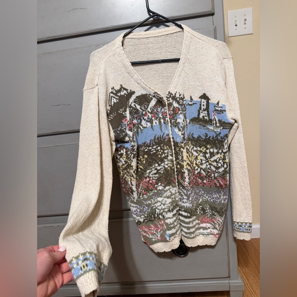 ✨ Vintage Northern Reflections Button Up Sweater